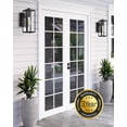 thumbnail image 4 of VIANIS 2 Pack Outdoor Wall Lanterns, Dusk to Dawn Outdoor Wall Light fixtures, Anti-Rust porch lights outdoor with Glass Shade, Black Wall Lamp with E26 Socket for Porch, 4 of 7