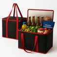 thumbnail image 1 of Organizador de Maletero musbus Bolsas Reutilizables Aisladas para Compras 2 Unidades, 1 of 8