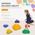 thumbnail image 4 of Qaba 6PCs Stepping Stones Kids, Non-Slip Stackable Balance Stepping Stone, 4 of 10