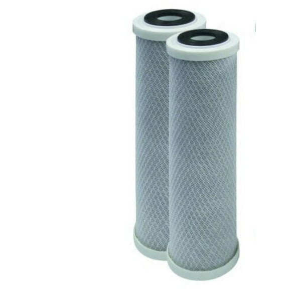2PK Big Blue 5µm Coconut Shell Carbon Whole House Block Water Filter 20"x4.5"