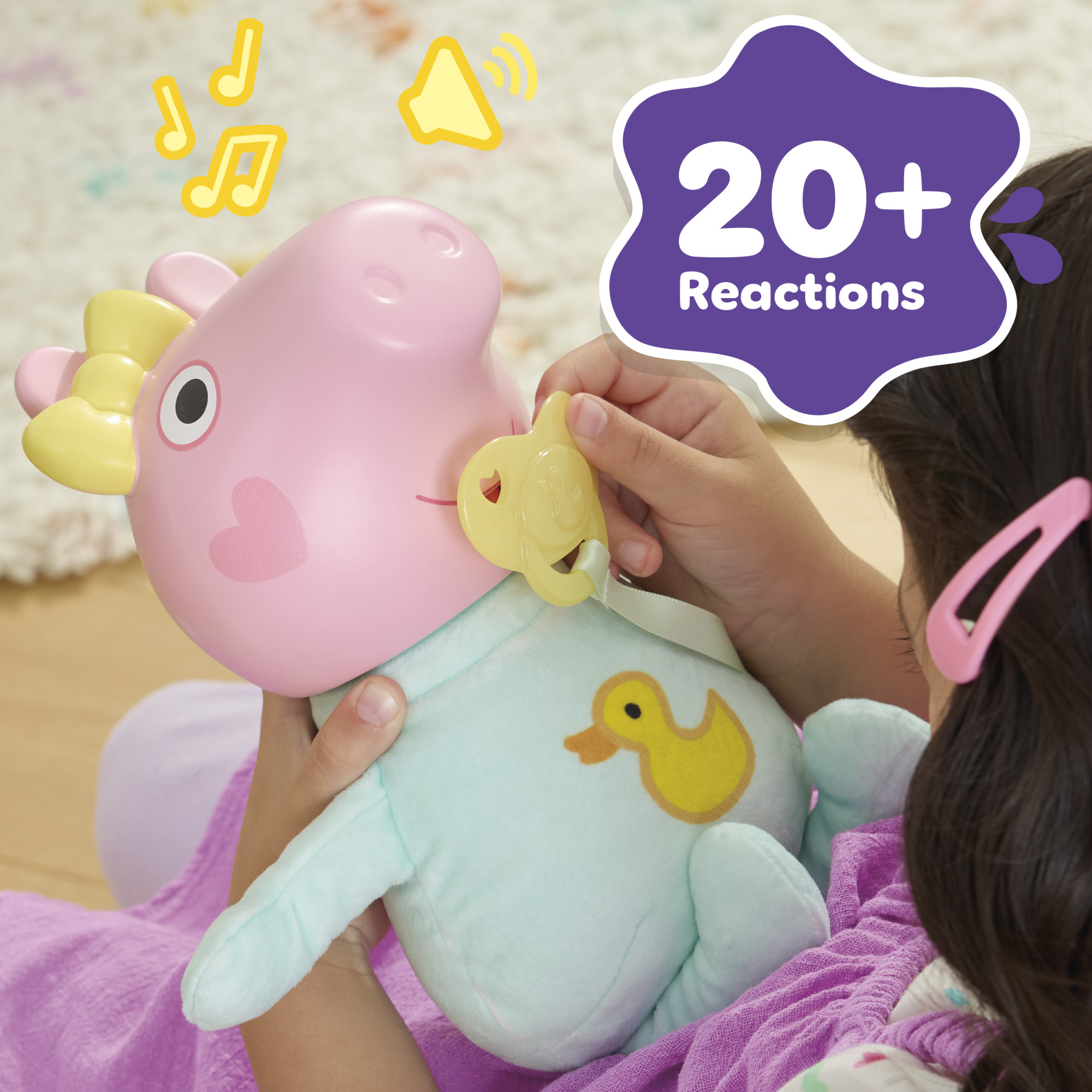 Peppa Pig Oinks + Snuggles Evie Interactive Baby Doll photo 3