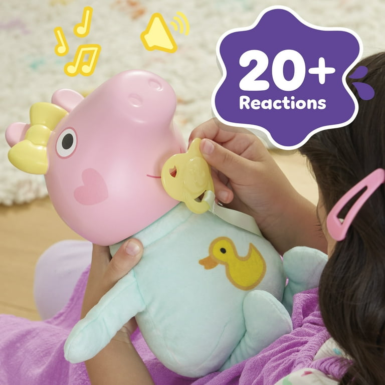 Peppa Pig Toys Oinks + Snuggles Evie Interactive Baby Doll with