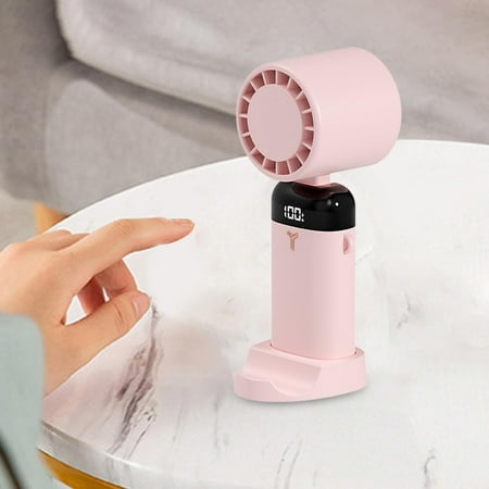 

Personal Fan with Phone Stand Handheld Fan for Fitness Hiking Pink