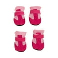 thumbnail image 2 of Breathable Mesh Dog Boots with Adjustable Straps, Non-Slip Sole, Lightweight Protective Paw Shoes for Small Dogs, Set of 4 ,Pink L, 2 of 9