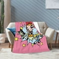 thumbnail image 6 of The Powerpuff Girls Bed Blanket Air Conditioner Quilt Ultra Soft Flannel Blanket All Season Fuzzy Blanket Reversible Fluffy Plush Blanket 60"X50", 6 of 8