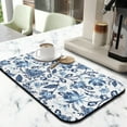 thumbnail image 2 of 2 Pack Washable Rubber Multicolored Flower Leaves Dish Drying Mats for Kitchen Counter Home Large Coffee Bar Pad Accessories and Decor for Utensils Stemware (2pcs 19.5''x12''), 2 of 6