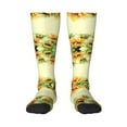 thumbnail image 2 of Lsque Sunflowers On A Yellow Background Printed Crew Socks Men's Women's LightWeight Thin Casual Calf Socks ,Knee High Socks,Cotton Socks, 2 of 9