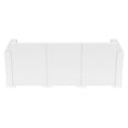 thumbnail image 4 of Luxury Commercial Living 55" White Outdoor Patio Sofa with Natural Beige Sunbrella Cushion, 4 of 7