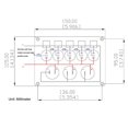 thumbnail image 4 of Panel de Conmutador Baoblaze Panel de control del interruptor de palanca, 4 of 8