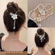 thumbnail image 5 of Horquilla con borlas y flores de perlas para el pelo, pinza para el pelo con forma de disco en la parte posterior, accesorio para el pelo de alta calidad para mujer, 5 of 6