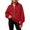 Red, variant on Ruyang Kids Zip Up Hooded Sweatshirt Long Sleeve Jacket Pockets Loose Coat Fall Warm Outerwear for Girls