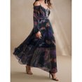 thumbnail image 5 of Spring/Summer New Party Dress with Pleated Long Sleeves, Loose and Casual Women's Wear, 5 of 7