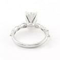 thumbnail image 3 of Cora Jewellery 2.5CT Radiant Moissanite Solitaire Engagement Ring For Women, 10K White Gold, 3 of 7