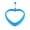 Blue, variant on Vikakiooze under10, Silicone Heart-shaped Rings Pancake Mold With Handles Nonstick Frying