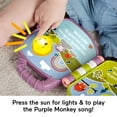 thumbnail image 5 of Fisher-Price Purple Monkey Musical Storybook Electronic Learning Toy for Baby & Toddler, 5 of 9