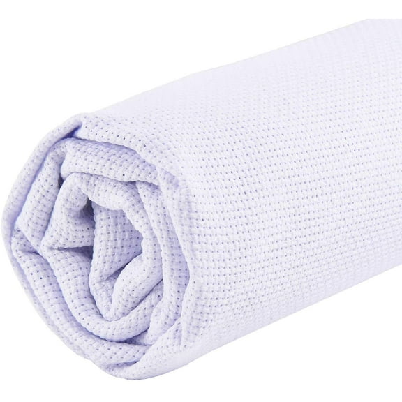 BUZIFU 59 by 39Inch 14 Count Aida Cloth Cross Stitch Large Fabric Embroidery Cloth for Embroidery