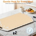 thumbnail image 6 of WAA Electric Food Warming Mat Keep Food Warm in 10s,7 Temp Levels,with a Handy Kids Lock for Parties,White, 6 of 7