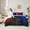 Blue Red, variant on Castle Fairy Futuristic Cubes Gamepads Twin Bedding Sets,Gamer Bedding Comforter Set