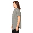 thumbnail image 3 of Woman Within Plus Size Perfect Short Sleeve Button-Down Shirt Oversized Tunic Blouse, 3 of 6