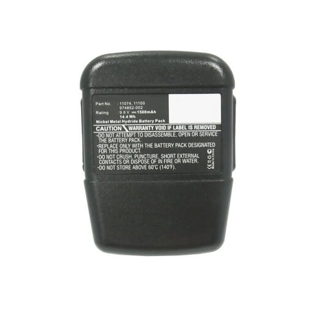 

Batteries N Accessories BNA-WB-H7448 Power Tools Battery - Ni-MH 9.6 1500mAh Ultra High Capacity Battery - Replacement for Craftsman 11074 11100 974852-002 Battery