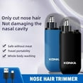 thumbnail image 4 of Electric Nose Hair Trimmer - Double Edged Blades, Type-C Charging, Safe Pruning, 4 of 7