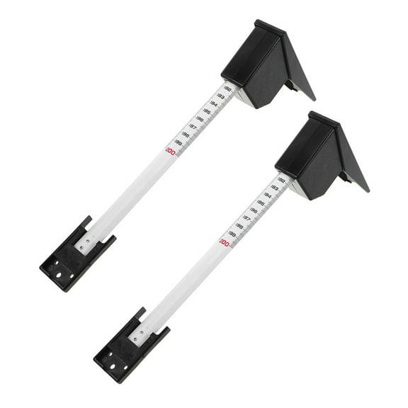 LITINKIMI Child Height Stadiometer Height Measuring Device Black 2Pcs Retractable Iron