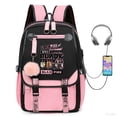 thumbnail image 2 of Sam BLACKPINK Mochila Para Mujeres Hombres Estudiante Gran Capacidad Transpirable Impresión Moda Personalidad Bolsas Multiusos, 2 of 4