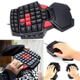 thumbnail image 1 of Teclado para juegos con cable T9 para una sola mano, diseño ergonómico portátil, teclado para juegos en casa con una sola mano, 1 of 1