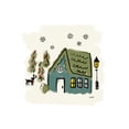 thumbnail image 2 of York, Leah 26x26 White Modern Wood Framed Museum Art Print Titled - Winter Village VI, 2 of 4
