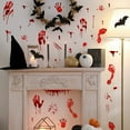 thumbnail image 3 of Halloween Window Clings Decorations,Bloody Handprint Footprint Halloween Wall Decal Floor Clings, Scary Halloween Decoration Window Stickers, 3 of 5