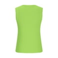 thumbnail image 4 of Taqqpue Womens Double Lined Workout Tank Tops Solid Color Scoop Neck Racerback Cropped Casual Sleeveless Shirt, 4 of 5