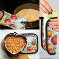 thumbnail image 5 of Yayeee Oven Mitts and Pot Holder Set of 4 Heat Resistant Kitchen Gloves Baking Hot Pad, Blue Tomatoes, 5 of 5