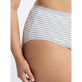 thumbnail image 4 of Joyspun Women's Plus Cotton-Blend Brief Panties, 3-Pack, Sizes 1X-5X, 4 of 7