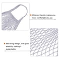 thumbnail image 4 of Uxcell Cotton Mesh Bag, 15x13.8" Reusable Mesh Net String Grocery Bags Organizer Gray 2Pcs, 4 of 6