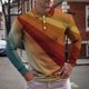 thumbnail image 2 of Hombres moda casual solapa pulóver impresión manga corta camiseta blusa Pompotops oipoqjl24348, 2 of 3