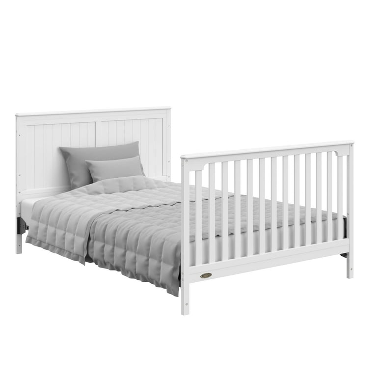Graco Hadley 5-in-1 Convertible Baby Crib with Drawer, White