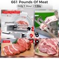 thumbnail image 5 of EastVita Automatic Meat Slicer, 800W Commercial Deli Slicer with 0-18mm Adjustable Thickness, 12" Stainless Steel Removable Blade, 5 of 6