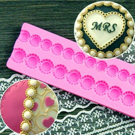 

Fondant 3D Bead Pearl Chain Silicone Fondant Mould Cake Decorating Baking Mold Sugarcraft