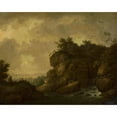 thumbnail image 3 of Johann Christoph von Bemmel 24x20 Black Modern Framed Museum Art Print Titled - Romantic Landscape with a Shepherd, 3 of 5