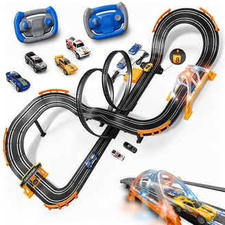 Hot Wheels, Track Set, Criss-Cross Crash Track with Motorized