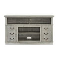 thumbnail image 4 of Traditional TV Media Stand Farmhouse Rustic Entertainment Console for TV Up to 65" with Open and Closed Storage Space, Light Gray, 60"W*15.75"D*34.25"H, 4 of 8