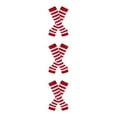 thumbnail image 1 of kurtrusly Ensemble de Gants Longs pour Cuisses Épaisses Doux et Respirant Grand Application Fabriqué en Polyester Bas Épais Rouges et Blancs 3Ensemble, 1 of 6