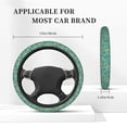 thumbnail image 3 of Uemuo Mushrooms and Flowers Printed Car Elastic Steering Wheel Cover - Universal Car Accessory for Diverse Cars Anti-Slip, and Comfortable- 15", 3 of 8