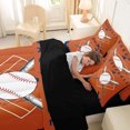 thumbnail image 4 of Erosebridal Sports City Twin Bedding Sets 7-Piece, Baseball Bedding Comforter Set, Chocolate Navy, 4 of 7