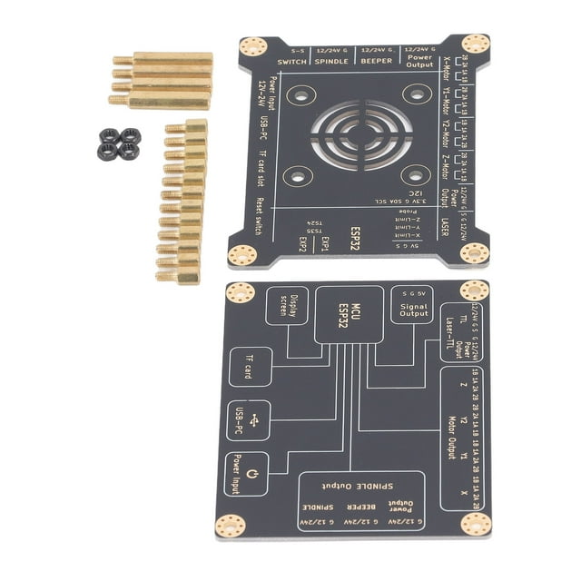 Engraver Control Board, DIY Desktop Engraving Machine Mainboard, 32bits ESP32 WiFi TFT Touch Screen Color Display, Offline Controller, LightBurn LaserGRBL App