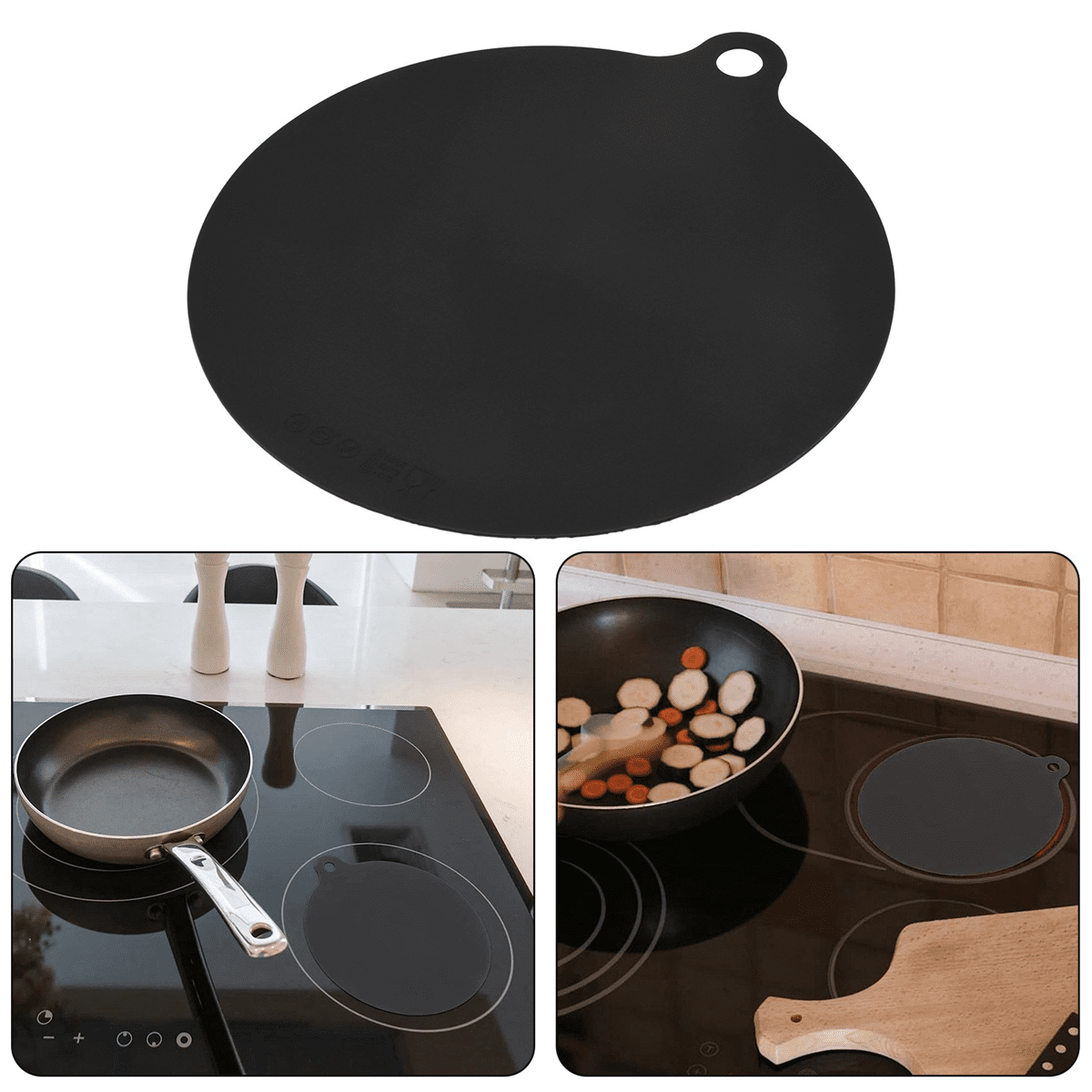 16Pcs Household Silicone Induction Cooker Protector Mat Round Cooktop Protector Mat Heat Insulated Pad 22cm Hot Pot Mat