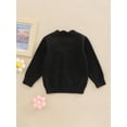 thumbnail image 4 of Franhais Baby Girl Knitted Cardigan with Flower Embroidery, Single Breasted Sweet Spring Clothing, 4 of 8