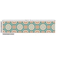 thumbnail image 2 of Ambesonne Lotus Fabric by the Yard Upholstery, Oriental Mandala Pattern, 2 Yards, Pale Blue Beige Peach, 2 of 4