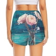 thumbnail image 4 of Fotbe Flowers in Glass Vase Womens High Waist Running Shorts Athletic Workout Quick Dry Shorts for Women with Pockets Gym Yoga Summer Shorts-X-Large, 4 of 9