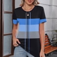 thumbnail image 4 of JMKQLZ Nouveau T-Shirt Imprimé Mode Décontractée pour Femmes Col Rond Manches Courtes, 4 of 5